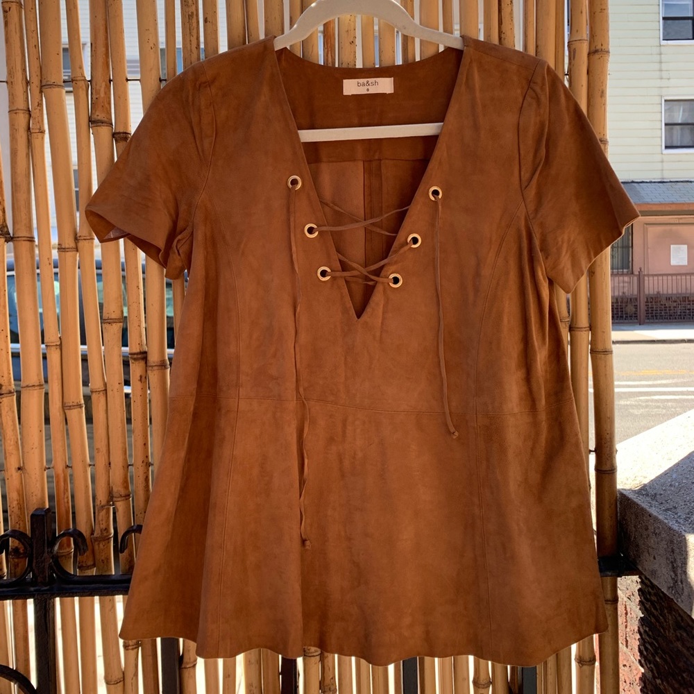 BA&SH Suede Top